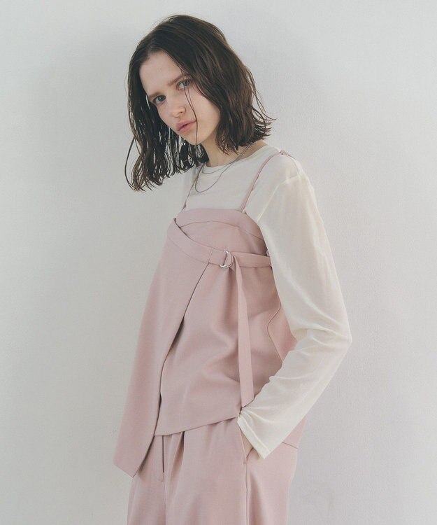 YECCA VECCA 2wayキャミソールビスチェ Pink