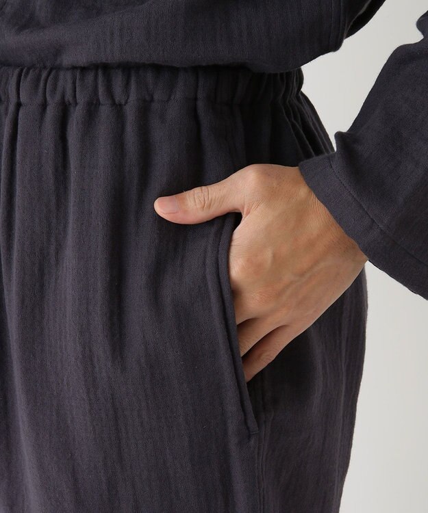 UCHINO マシュマロガーゼ ベーシック メンズパジャマ ダークグレー