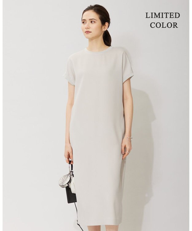 ICB 【接触冷感・UVケア・速乾・洗える】FluidBackSatin ワンピース トープ系［WEB限定］