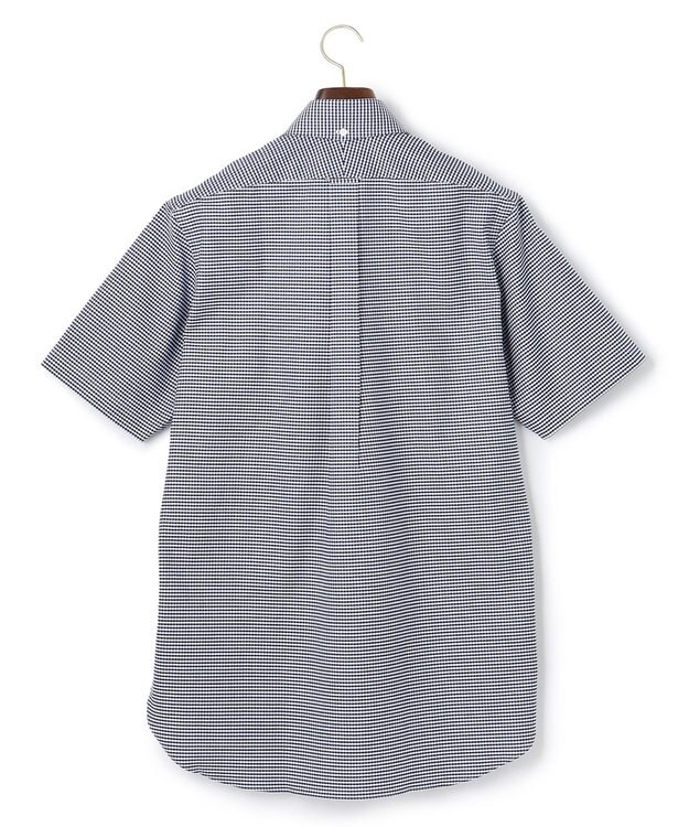 J.PRESS MEN 【PREMIUM PLEATS / 形態安定】ギンガムチェック 半袖シャツ / B.D. ネイビー系3