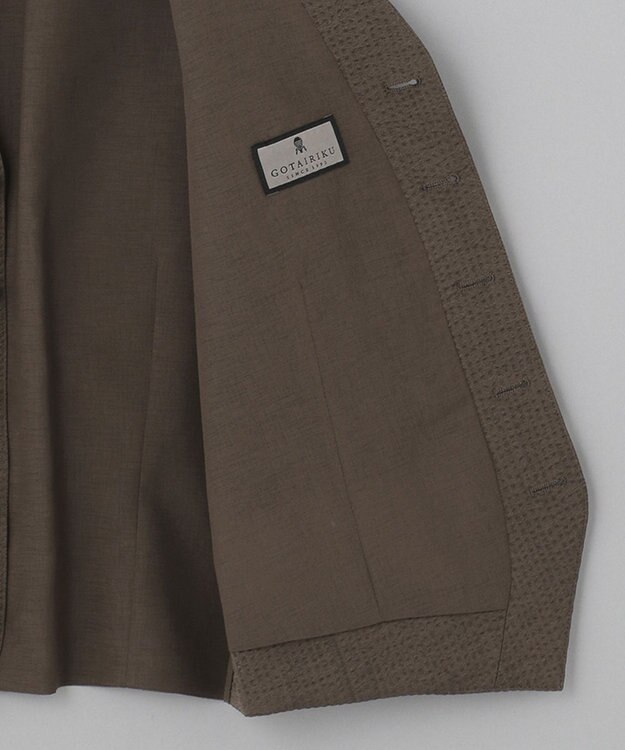 GOTAIRIKU 【EC＆一部店舗限定】【AIRY MOVE / セットアップ対応】テクノソラーロサッカー セットアップべスト ダークブラウン系