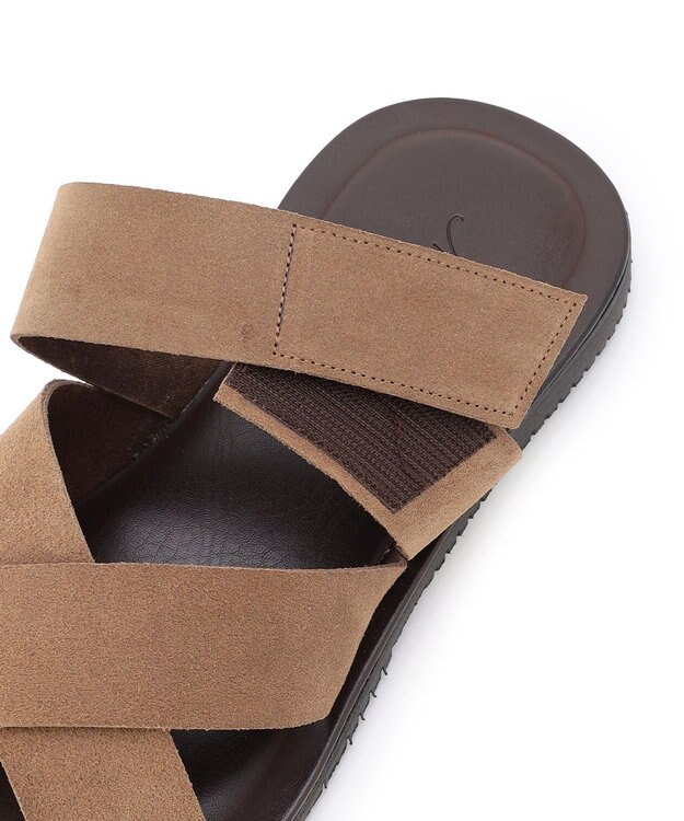 UNFILO MENS NUOVO NICAR スエードクロスサンダル ベージュ