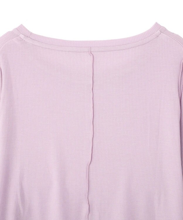 earth music&ecology 微シアーメロープルオーバー Light Purple