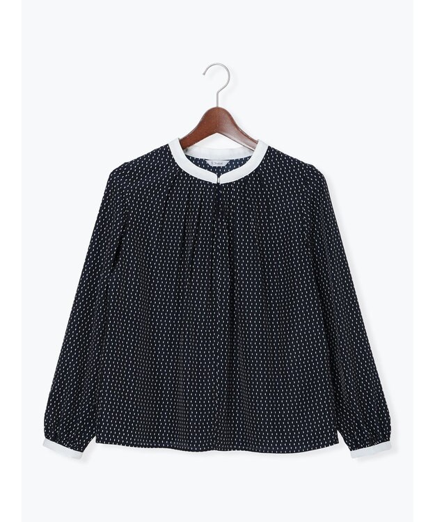 Te chichi スクエアチャームフロントタックブラウス ネイビー