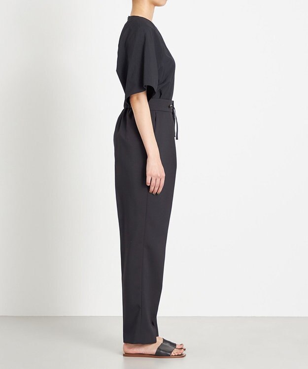 NAVE 【ReNAVE　撥水機能・UVカット・透湿・接触冷感・洗える】ナイロンタスランシャツブラウス ブラック系