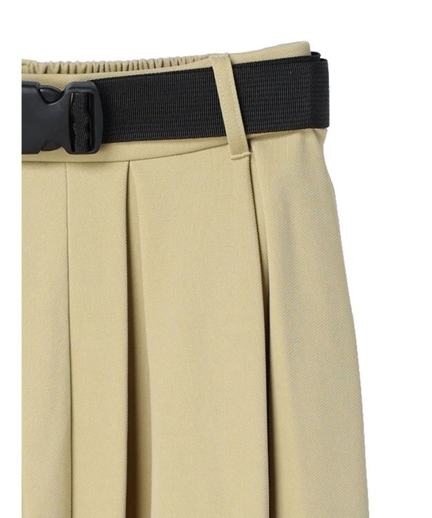 Green Parks ・ｎｏｖｅｍ９　ガチャベルト付フレアスカート Yellow