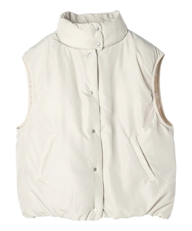 earth music&ecology パファーベスト Beige