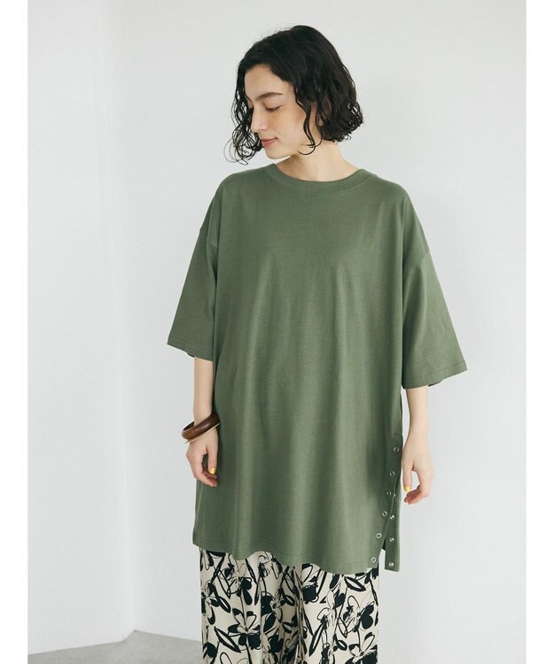 CRAFT STANDARD BOUTIQUE リングドットチュニック Khaki