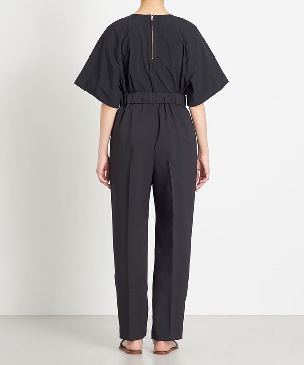 NAVE 【ReNAVE　撥水機能・UVカット・透湿・接触冷感・洗える】ナイロンタスランシャツブラウス ブラック系