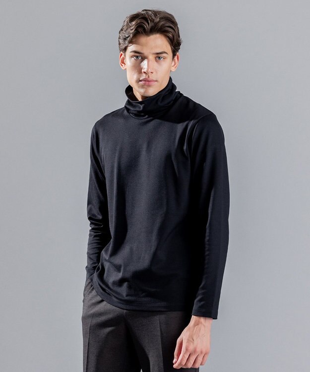 JOSEPH HOMME ヴィスコースポンチ　タートルネック ブラック系