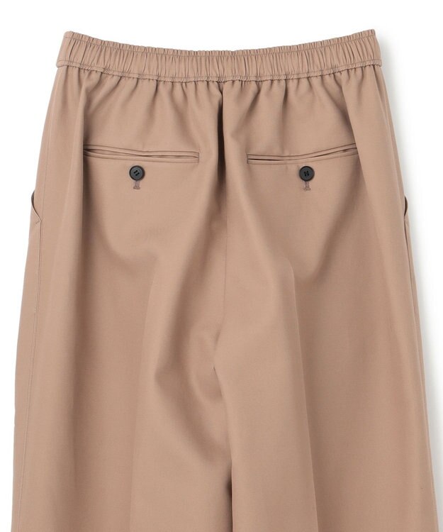 JOSEPH 【洗える】ボイルコットン　ワイドトラウザーズ Frozen Mocha