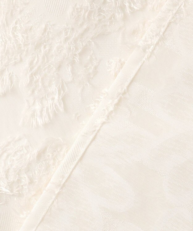 組曲 L 【KUMIKYOKU NAVY / 前後着用可】ヘアリーシフォン ブラウス アイボリー系