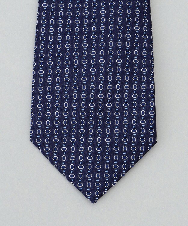 GOTAIRIKU 日本縫製/オリジナル柄【Fermo Fossati】ネクタイ_小紋柄 ネイビー系8