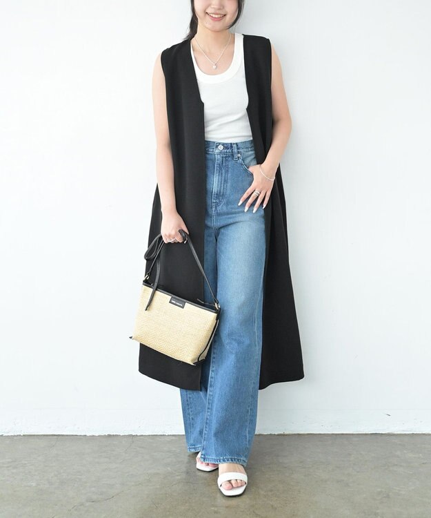 Pointer 日本製 本革スクエアトゥサンダル オフホワイト