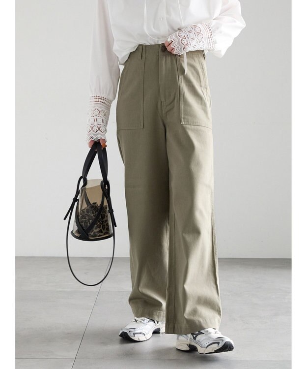 Te chichi ベイカーパンツ カーキ