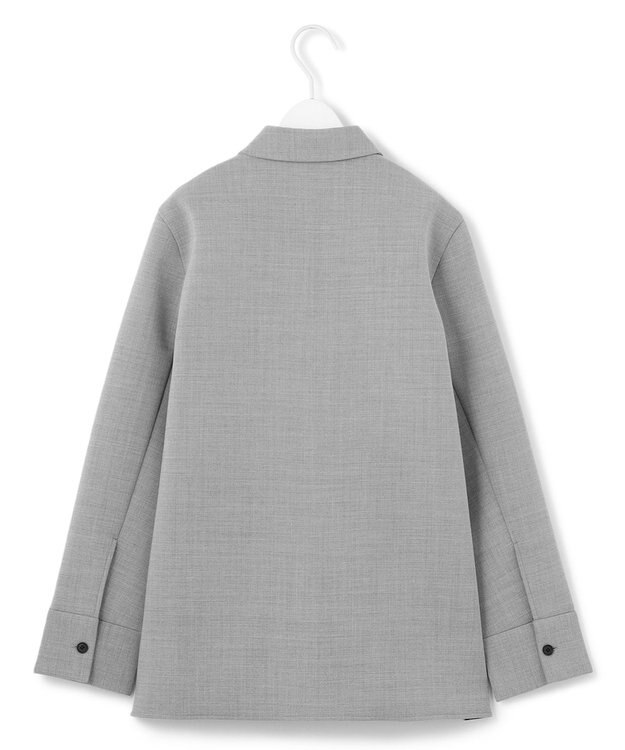 ICB L モスリンボンディング ブラウス ライトグレー系