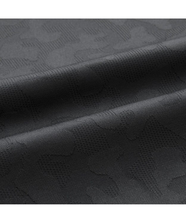 ZERO HALLIBURTON エレガントカモ柄ジャガードポロシャツ ZHG-M5S8a 82956 ブラック