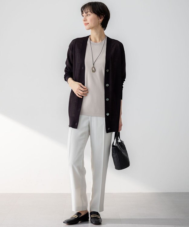 23区 シェルリング ネックレス ブラック系