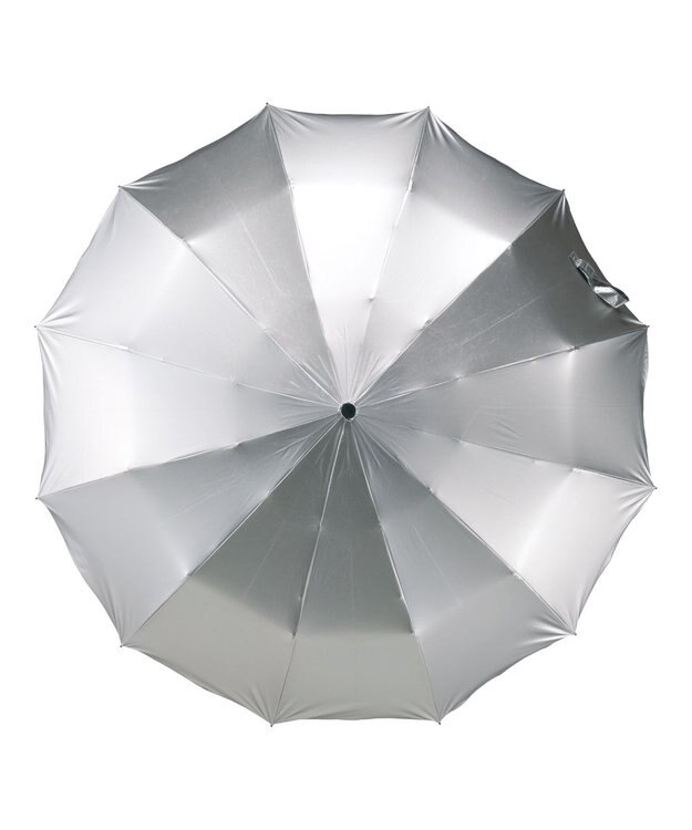 MOONBAT 【遮光100％/超軽量/耐久性】マジで軽い傘 晴雨兼用 折りたたみ日傘 マジカルテックプロテクション Tough 12 rib 55cm シルバー