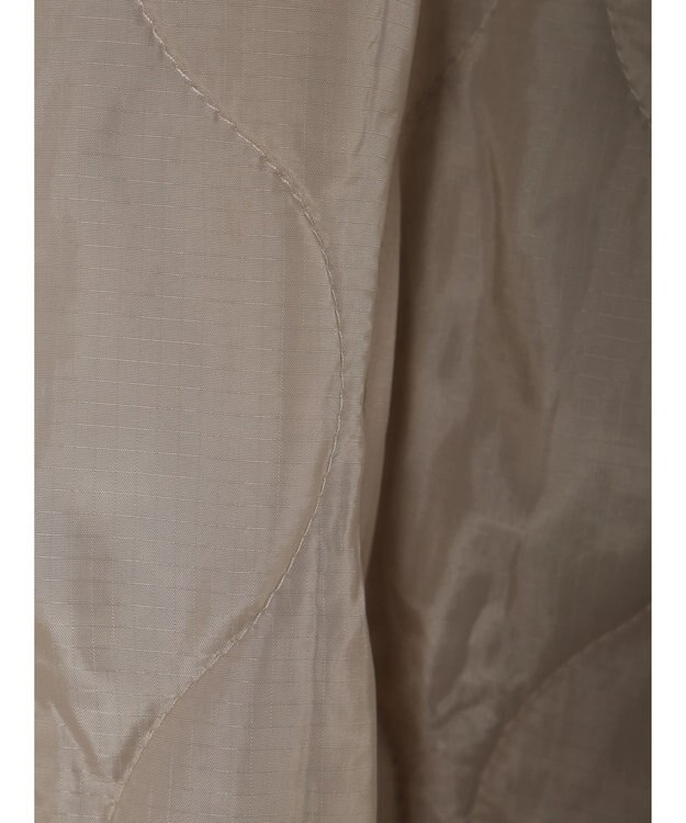 earth music&ecology ファー＆キルティングリバーシブルコート Beige