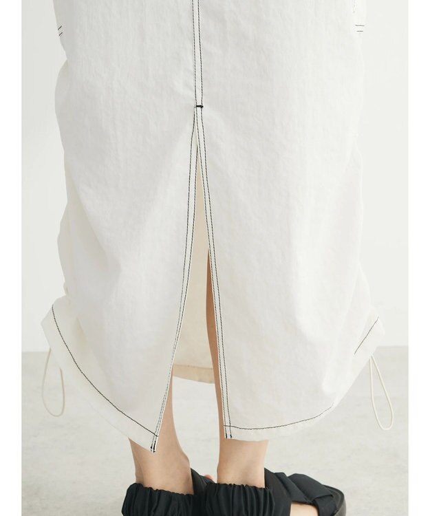 Green Parks ・ＳＵＧＡＲ　ＳＰＯＯＮ　配色ｓｔカーゴスカート Ivory