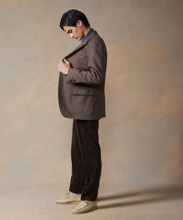 J.PRESS MEN 【Handyeing】コーデュロイ パンツ ダークブラウン系