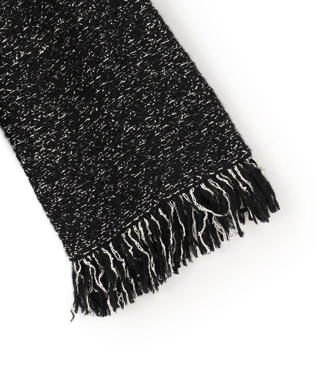 uncrave ツイードニット ジャケット ブラック×オフ