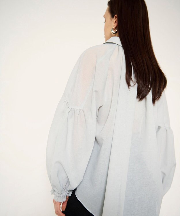 GRACE CONTINENTAL ドルマンボリュームシャツ グレー