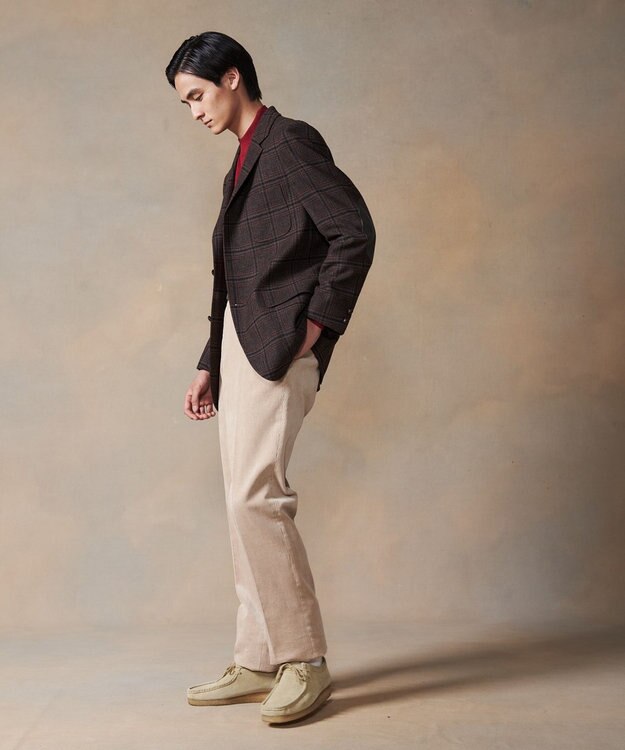 J.PRESS MEN 【Handyeing】コーデュロイ パンツ アイボリー系