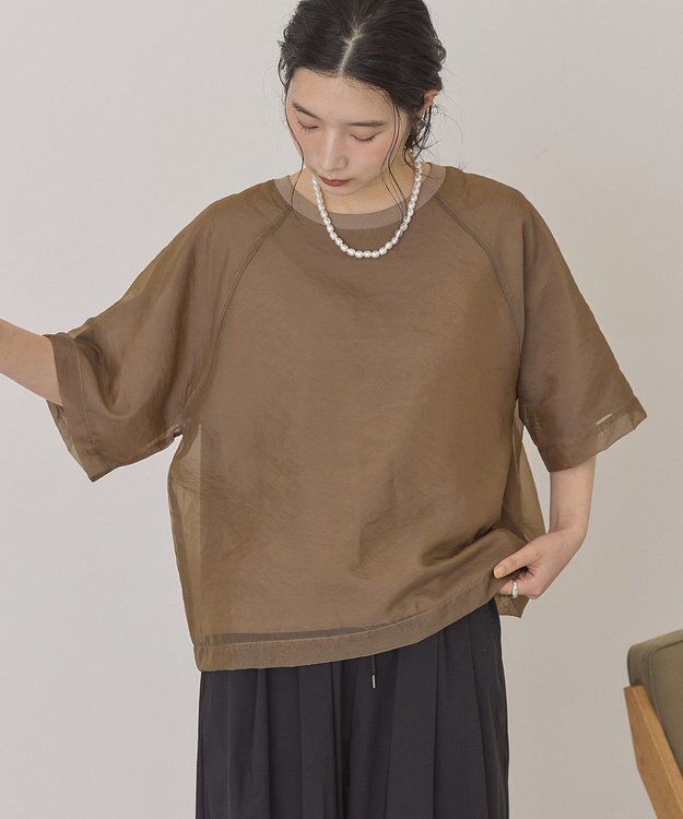 AMERICAN HOLIC シアーレイヤードプルオーバー Mocha