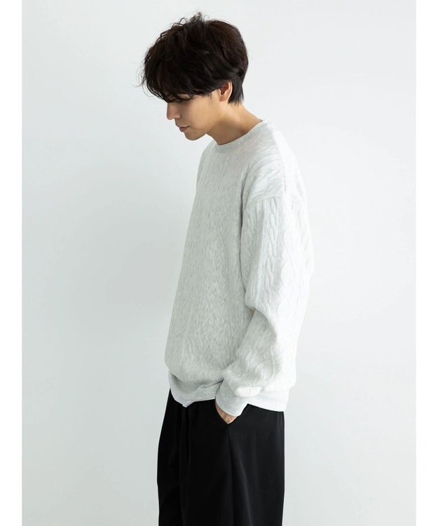 CRAFT STANDARD BOUTIQUE ケーブル柄カットプルオーバー2 Oatmeal