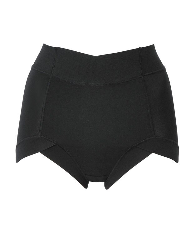 BRADELIS New York 【BRADELIS NewYork peace】　綿混楽々ハイウエストショーツ ブラック