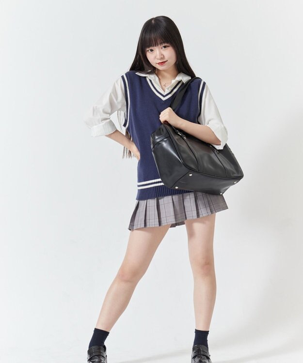 WEGO 【SCHOOL ITEM】PUスクールバッグ ブラック