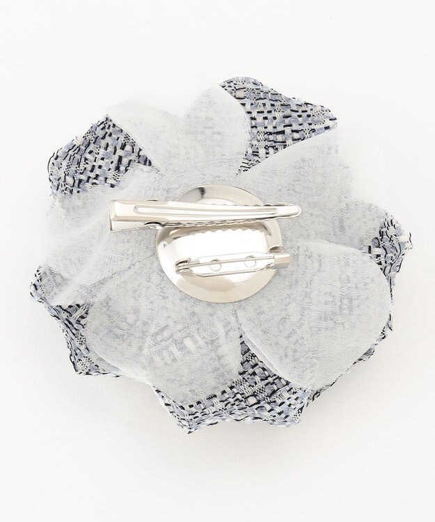 23区 ライトシャイン コサージュ スカイブルー系