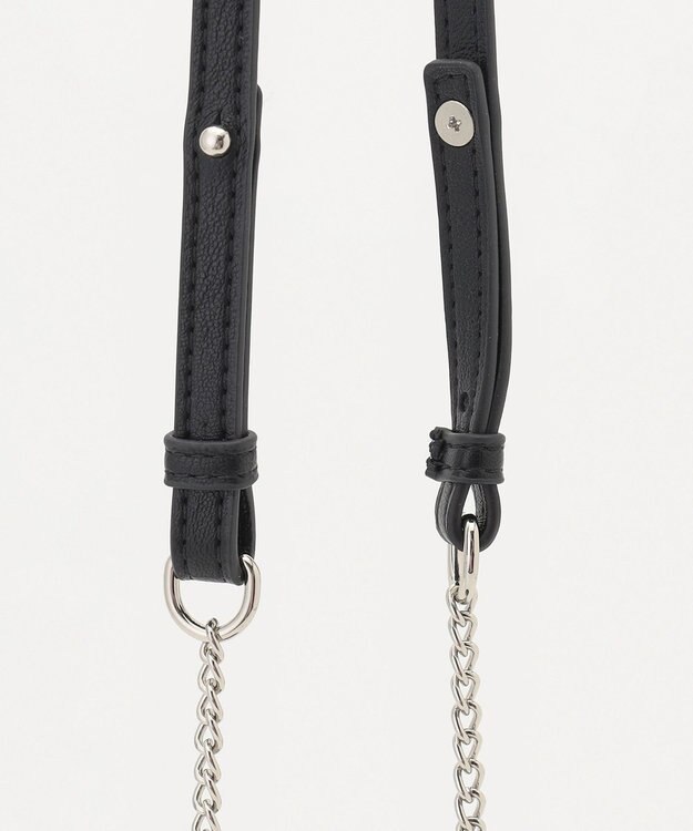 J.PRESS LADIES キルティング スマホポシェット ブラック系