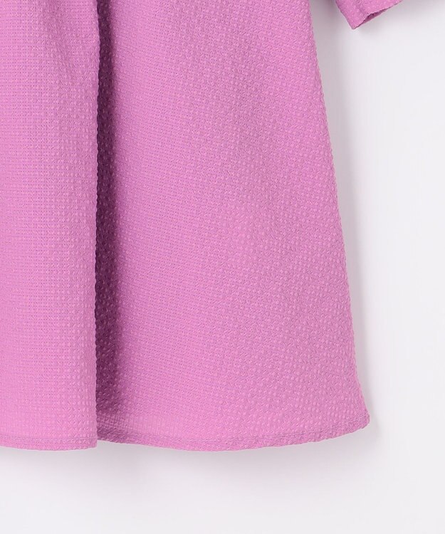 SHARE PARK LADIES ソフトタッチギャザーブラウス ピンク系