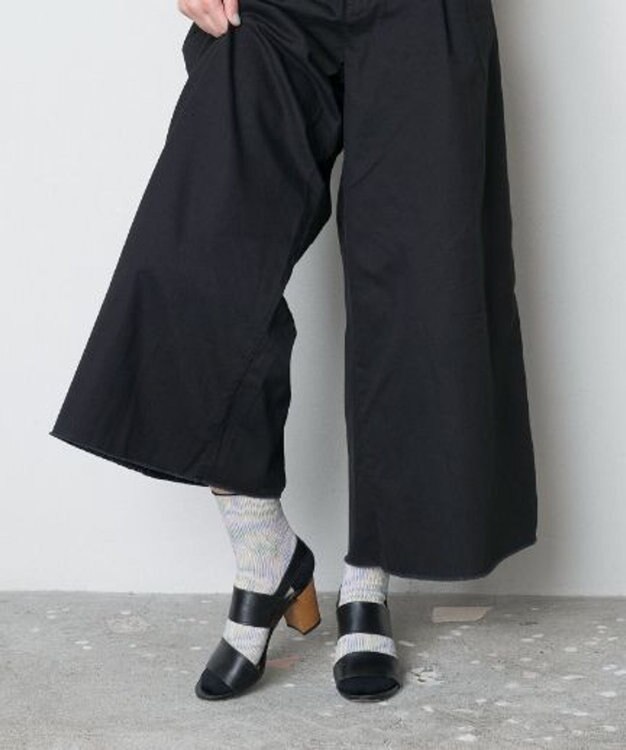 TRICOTE MOIRE LINK SOCKS／モアレリンクソックス 80IVORY