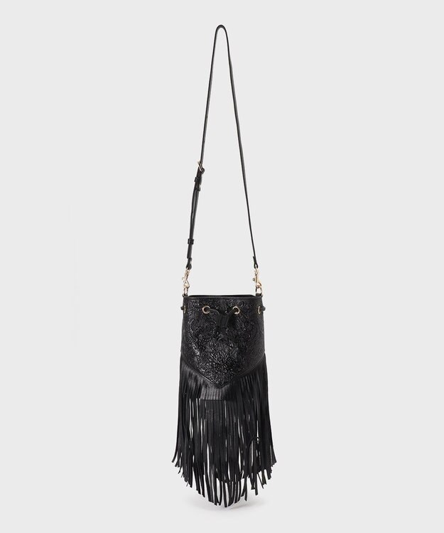 GRACE CONTINENTAL FringeBag ブラック