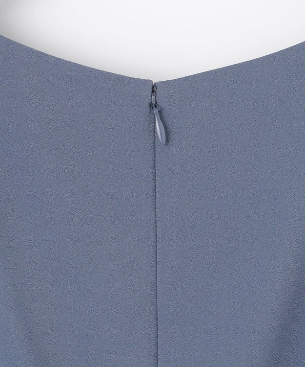 ANY SIS 【Lily Calin】レーストップス×マーメイド ドレス セット スモーキーブルー×スモーキーブルー