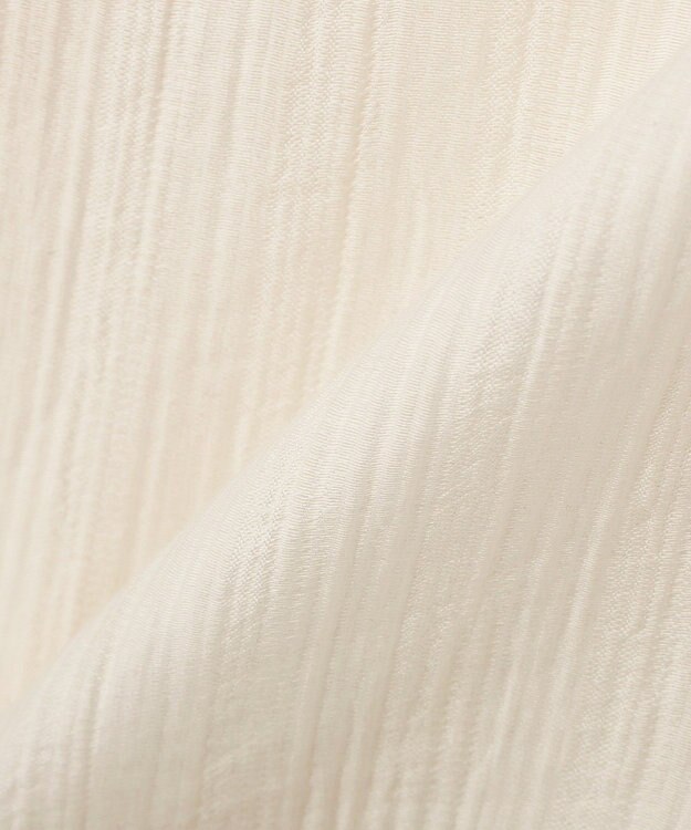 Green Parks シアーフードシャツ Ivory