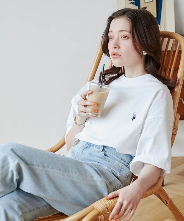 WEGO 【ユニセックス着用ITEM】別注USPOLO　ヘビーウエイトBIGT（S） ホワイト