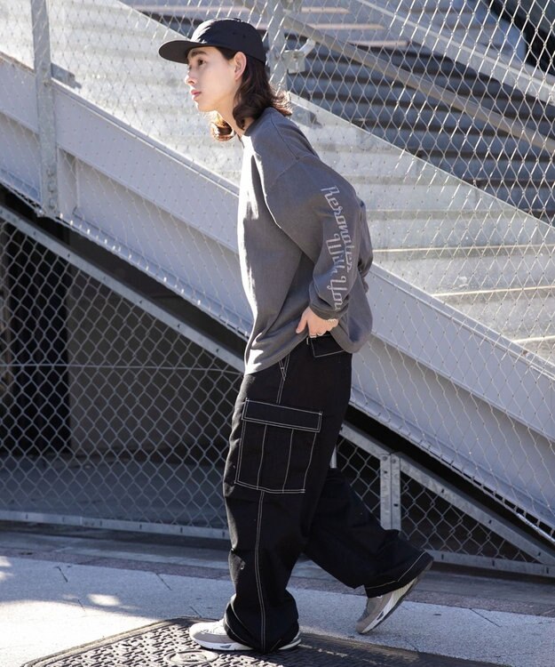 WEGO ピグメントグラフィックロンT 柄2