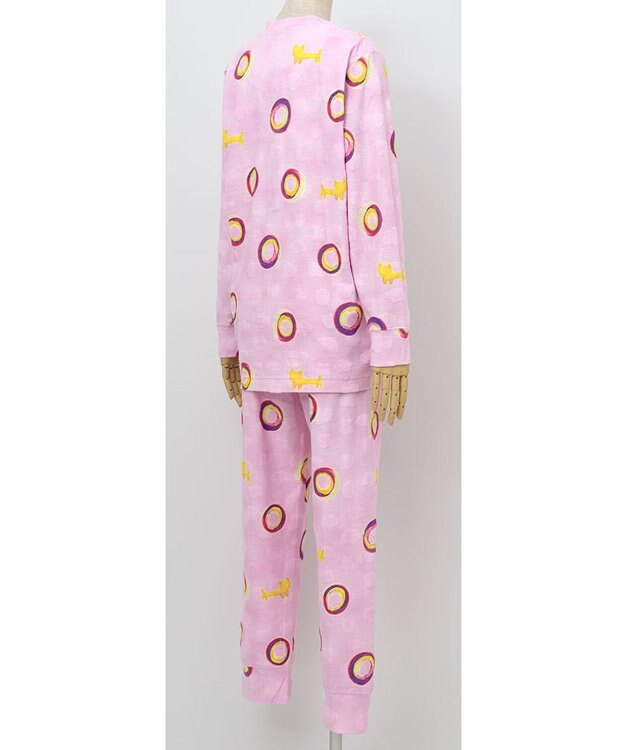 tsumori chisato SLEEP パジャマ　長袖　長ズボン　ルームウエア　綿100%　パイル生地　肌あたりやさしい　/ワコール　UDX550 ピンク