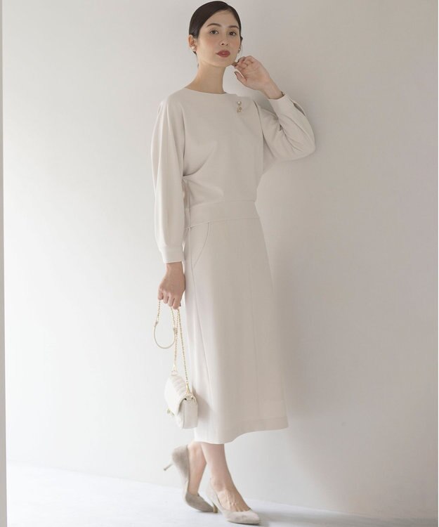 組曲 【KUMIKYOKU NAVY】コンフォータブルアムンゼン ドルマンブラウス サンドベージュ系