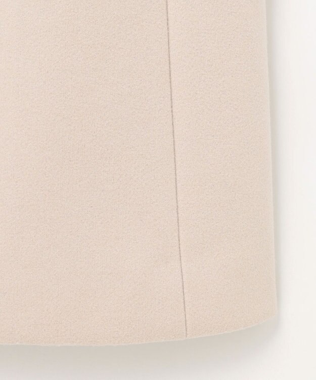 ANY SIS L ウールライクレディ チェスターコート アイボリーベージュ