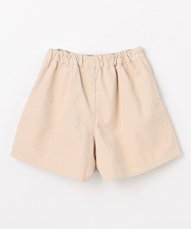 ANY KIDS ネコ刺繍 コーデュロイ ショートパンツ ベージュ