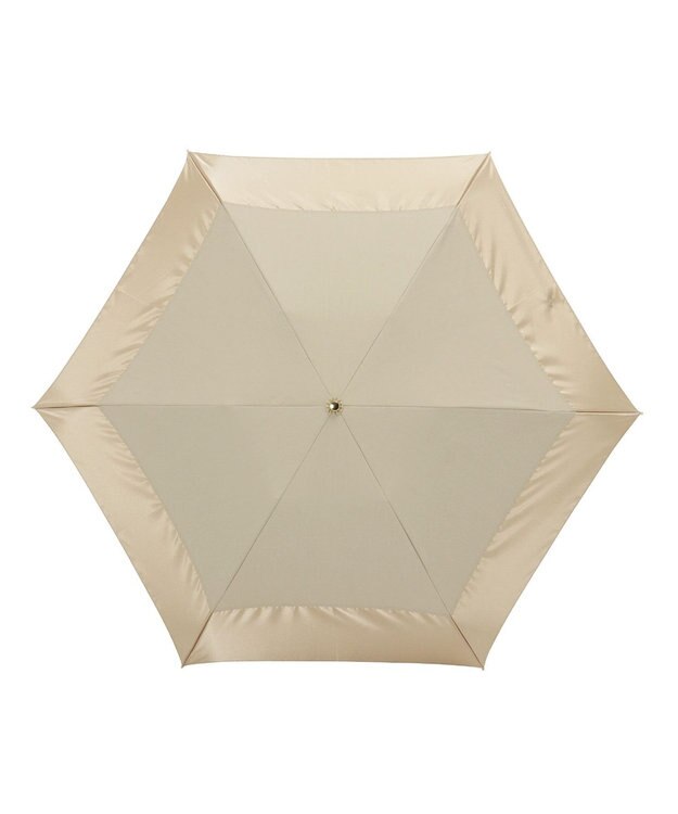 MOONBAT GRACY(グレイシー) 晴雨兼用日傘 折りたたみ傘 T/C&Pサテン Mix and Mach ベージュ×ベージュ