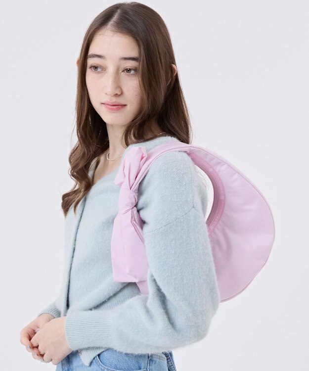 LeSportsac BOW CRESCENT SHOULDER/ピンクボウズ ピンクボウズ