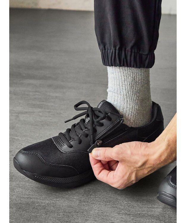 ASICS WALKING ゲルファンウォーカー M042 4E相当 ブラック系