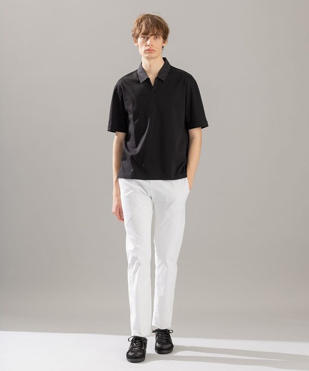 JOSEPH HOMME レオスムースシルケット スキッパー ブラック系